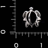 14K White Gold Estate Turtle Ring