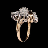 14K Two-tone Gold Estate Diamond Ring