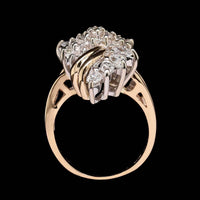 14K Two-tone Gold Estate Diamond Ring