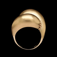 18K Yellow Gold Estate Domed Fashion Ring
