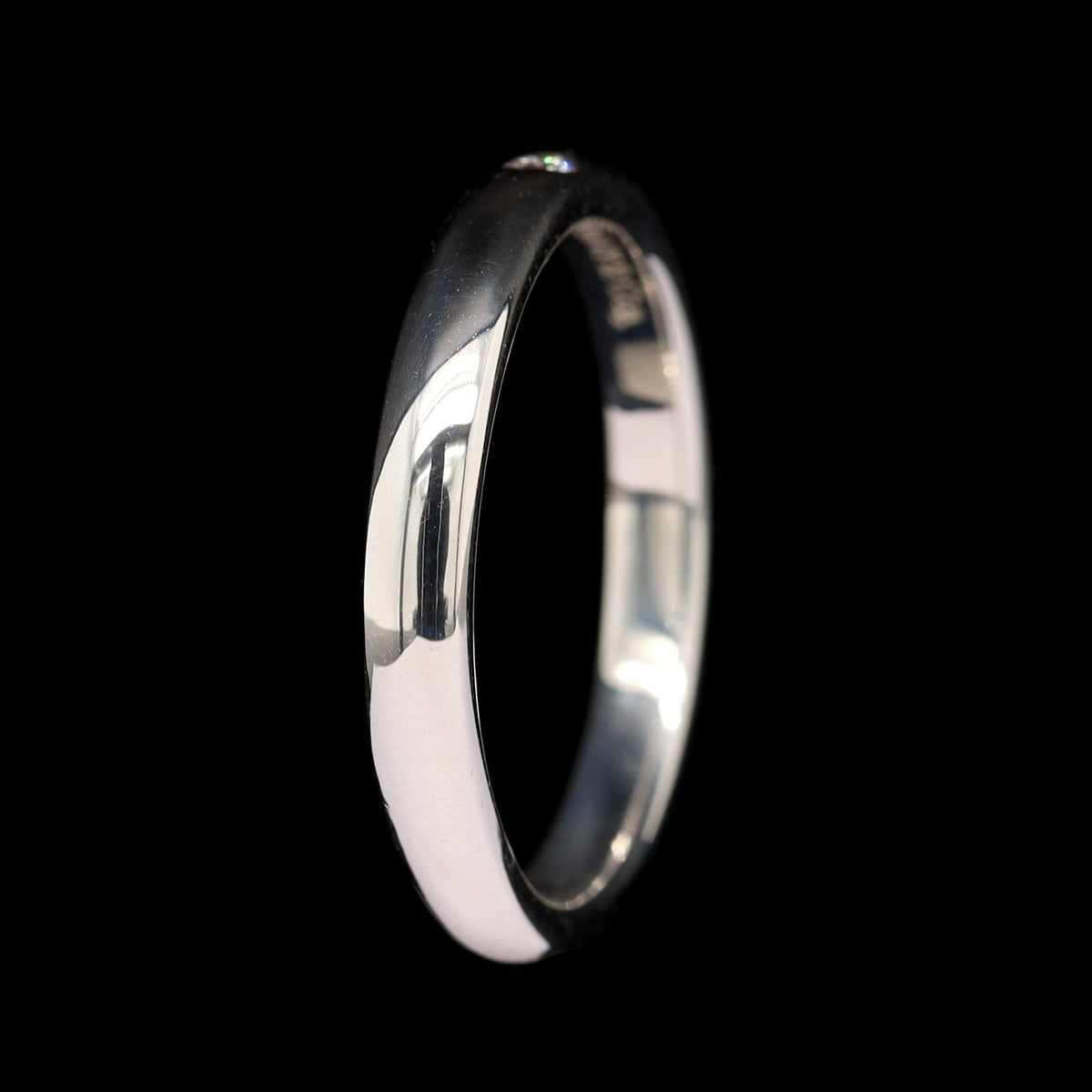 Tiffany & Co. Elsa Peretti Sterling Silver Estate Diamond Stacking