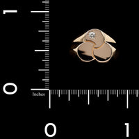 14K Yellow Gold Estate Diamond Ring