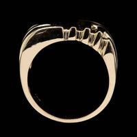 14K Yellow Gold Estate Ribbed Ring