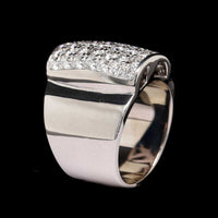 14K White Gold Estate Diamond Ring