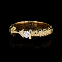 18K Yellow Gold Estate Diamond Ring
