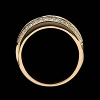 18K Yellow Gold Estate Ruby and Diamond Ring