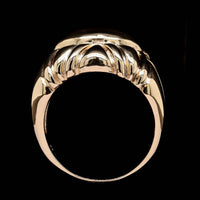 14K Yellow Gold Estate Dome Ring