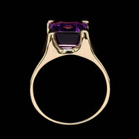 14K Yellow Gold Estate Amethyst Ring