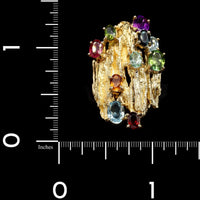 18K Yellow Gold Estate Gemset Ring