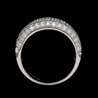 14K White Gold Estate Diamond Pave Ring