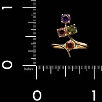 18K Yellow Gold Estate Gem-set Ring