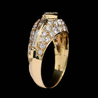 18K Yellow Gold Estate Marquise Diamond Ring