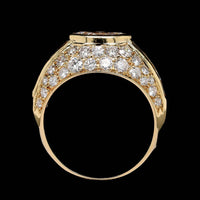 18K Yellow Gold Estate Marquise Diamond Ring