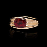 14K Yellow Gold Estate Red Spinel Ring