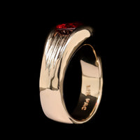 14K Yellow Gold Estate Red Spinel Ring