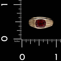14K Yellow Gold Estate Red Spinel Ring