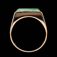 14K Yellow Gold Estate Jadeite Ring