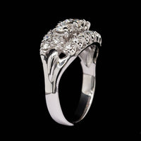 18K White Gold Estate Diamond Ring