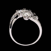 14K White Gold Estate Diamond Ring