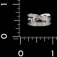 14K White Gold Estate Diamond Ring