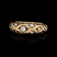 Alex Sepkus 18K Yellow Gold Estate Diamond Vine Ring