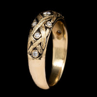 Alex Sepkus 18K Yellow Gold Estate Diamond Vine Ring