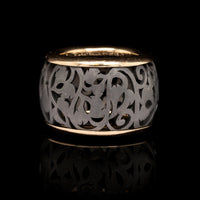 Pomellato 18K Rose Gold and Titanium Estate Arabesque Ring