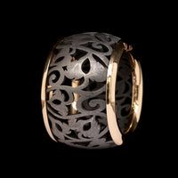 Pomellato 18K Rose Gold and Titanium Estate Arabesque Ring