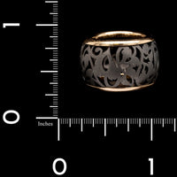 Pomellato 18K Rose Gold and Titanium Estate Arabesque Ring