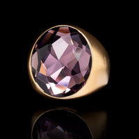Pomellato 18K Yellow Gold Estate Amethyst Narciso Ring