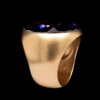 Pomellato 18K Yellow Gold Estate Amethyst Narciso Ring