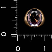 Pomellato 18K Yellow Gold Estate Amethyst Narciso Ring