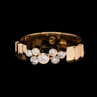18K Yellow Gold Estate Diamond Ring