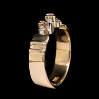 18K Yellow Gold Estate Diamond Ring
