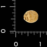 Lalaounis 18K Yellow Gold Estate Minoan Signet Ring