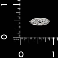 Vintage Platinum Estate Diamond Ring