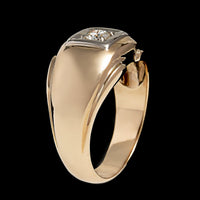 14K Two-tone Gold Estate Diamond Ring