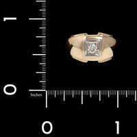 14K Two-tone Gold Estate Diamond Ring