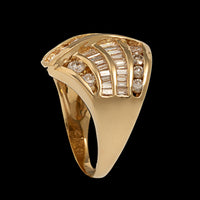 14K Yellow Gold Estate Diamond Ring