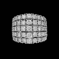 14K White Gold Estate Diamond Ring
