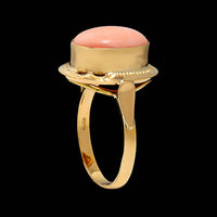 18K Yellow Gold Estate Coral Ring