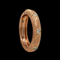 18K Rose Gold Estate Diamond Ring