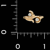 14K Yellow Gold Estate Diamond Ring