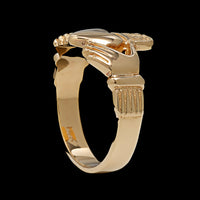 14K Yellow Gold Estate Claddagh Ring