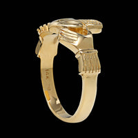 14K Yellow Gold Estate Claddagh Ring