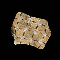 14K Yellow Gold Estate Diamond Ring