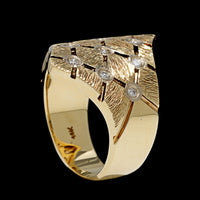 14K Yellow Gold Estate Diamond Ring