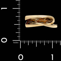 14K Yellow Gold Abstract Ring