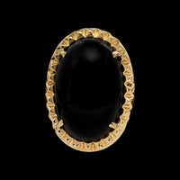 14K Yellow Gold Estate Onyx Ring