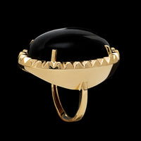 14K Yellow Gold Estate Onyx Ring